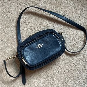 Coach Black Leather Crossbody Bag